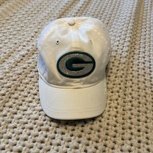 White short brim Green Bay Packer hat
